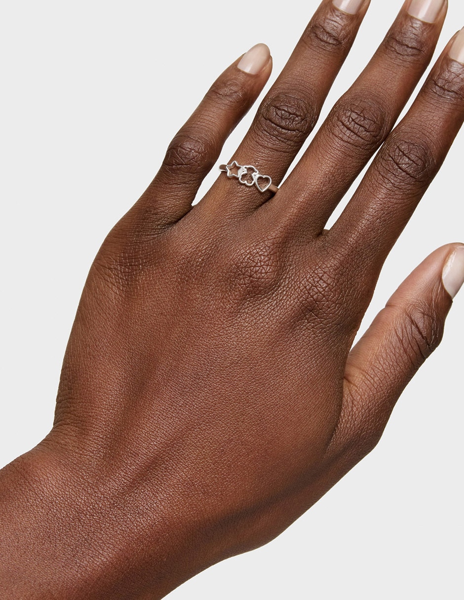 Anillo de oso Motivos P 925 de plata brillante 6