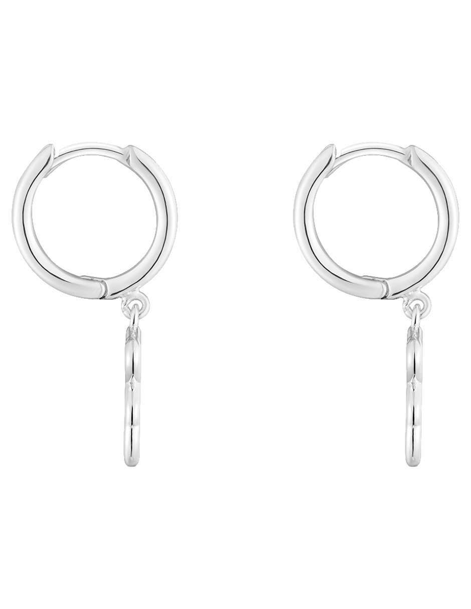 Aros oso New Silueta de plata p 925 con cabado brillante 2