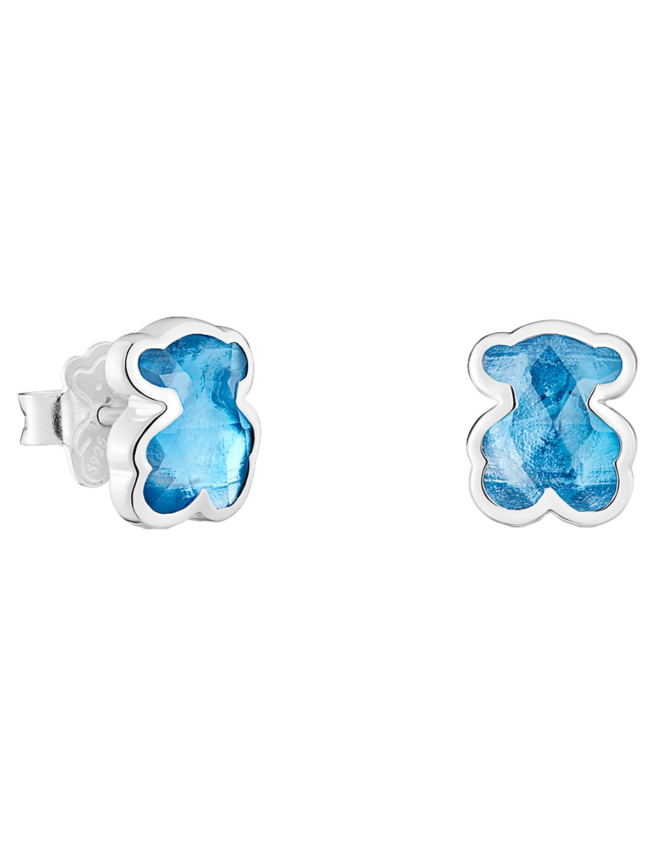 Broqueles de oso oso  Icon Color Hgg de plata p 925 con acabado brillante 1
