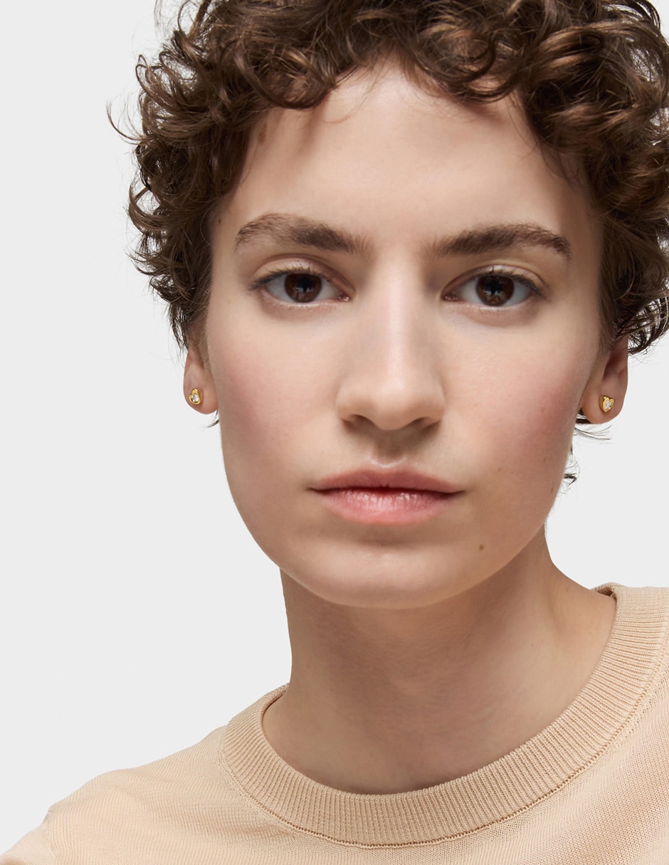 Piercing de corazón Lili Motives Lgd de oro 14 k con acabado brillante 4