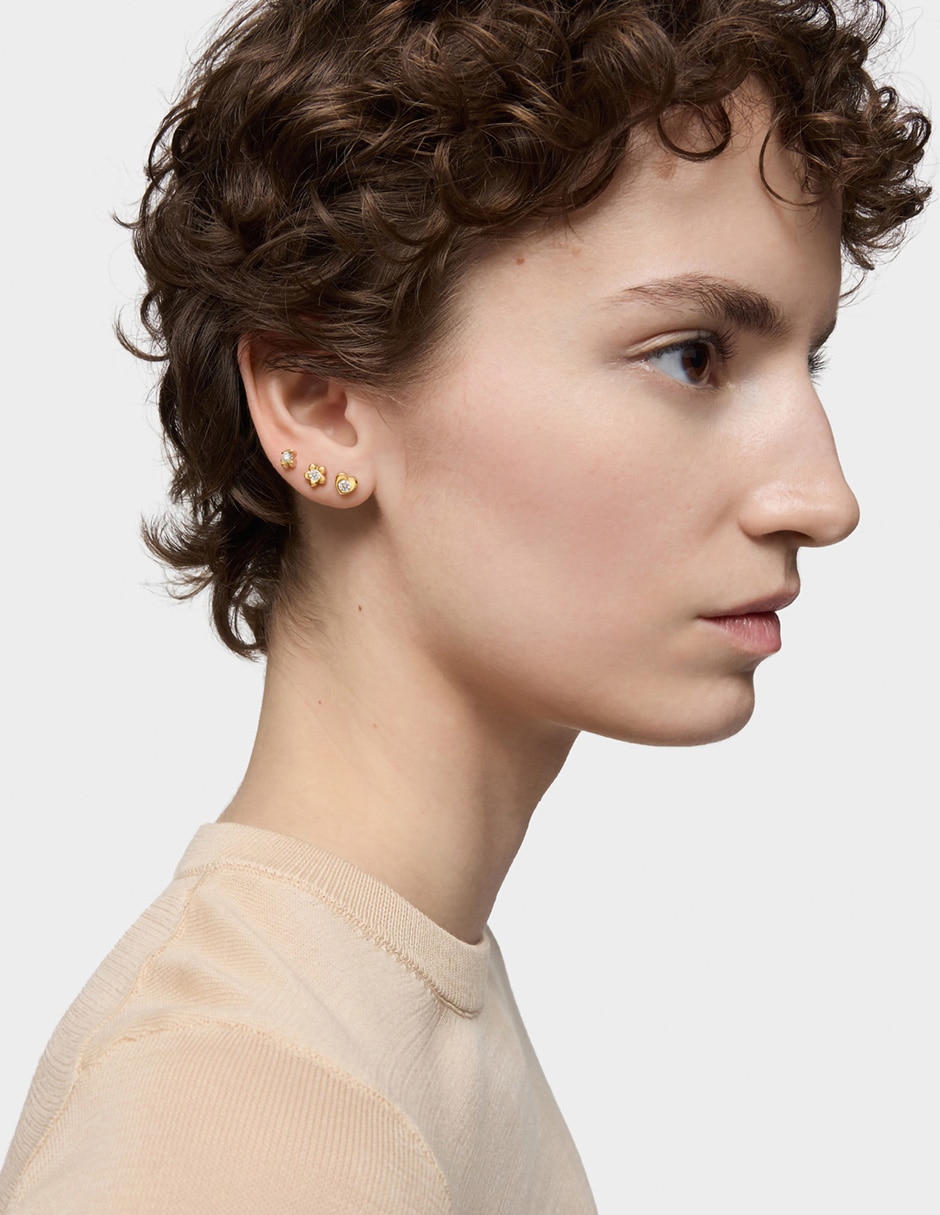 Piercing de corazón Lili Motives Lgd de oro 14 k con acabado brillante 5