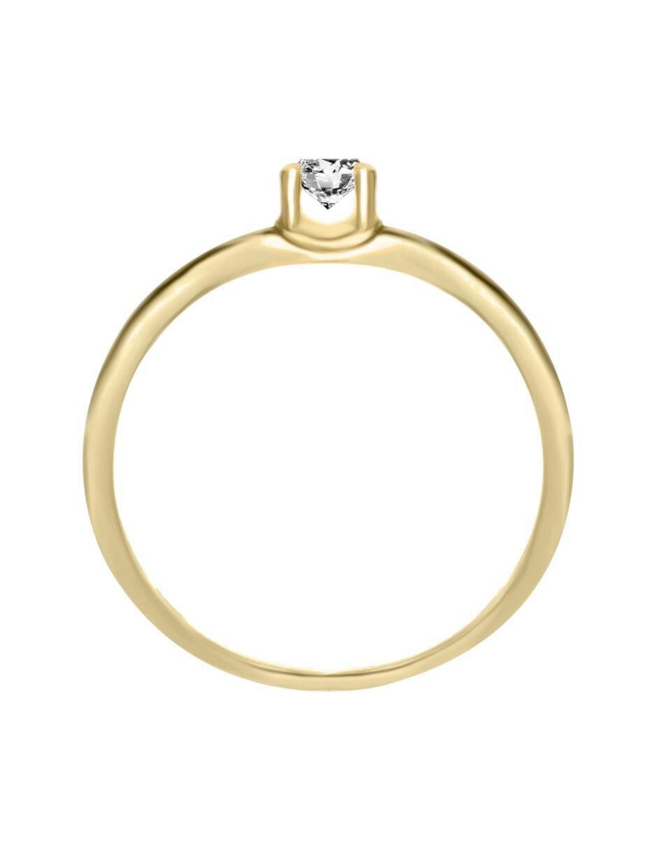 Anillo de compromiso "de" oro 14 k klamore benvenuta diamante