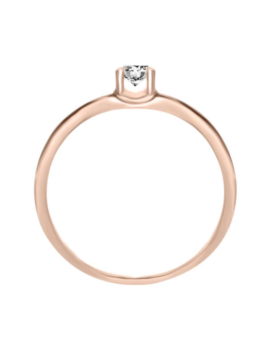 Anillo de compromiso de oro 14 k Benvenuta diamante 4