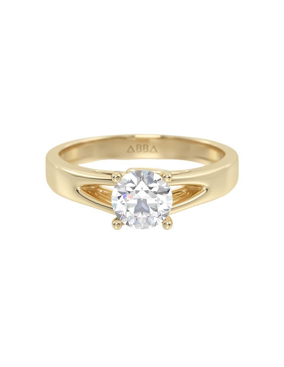 Anillo de compromiso de oro 14 k
