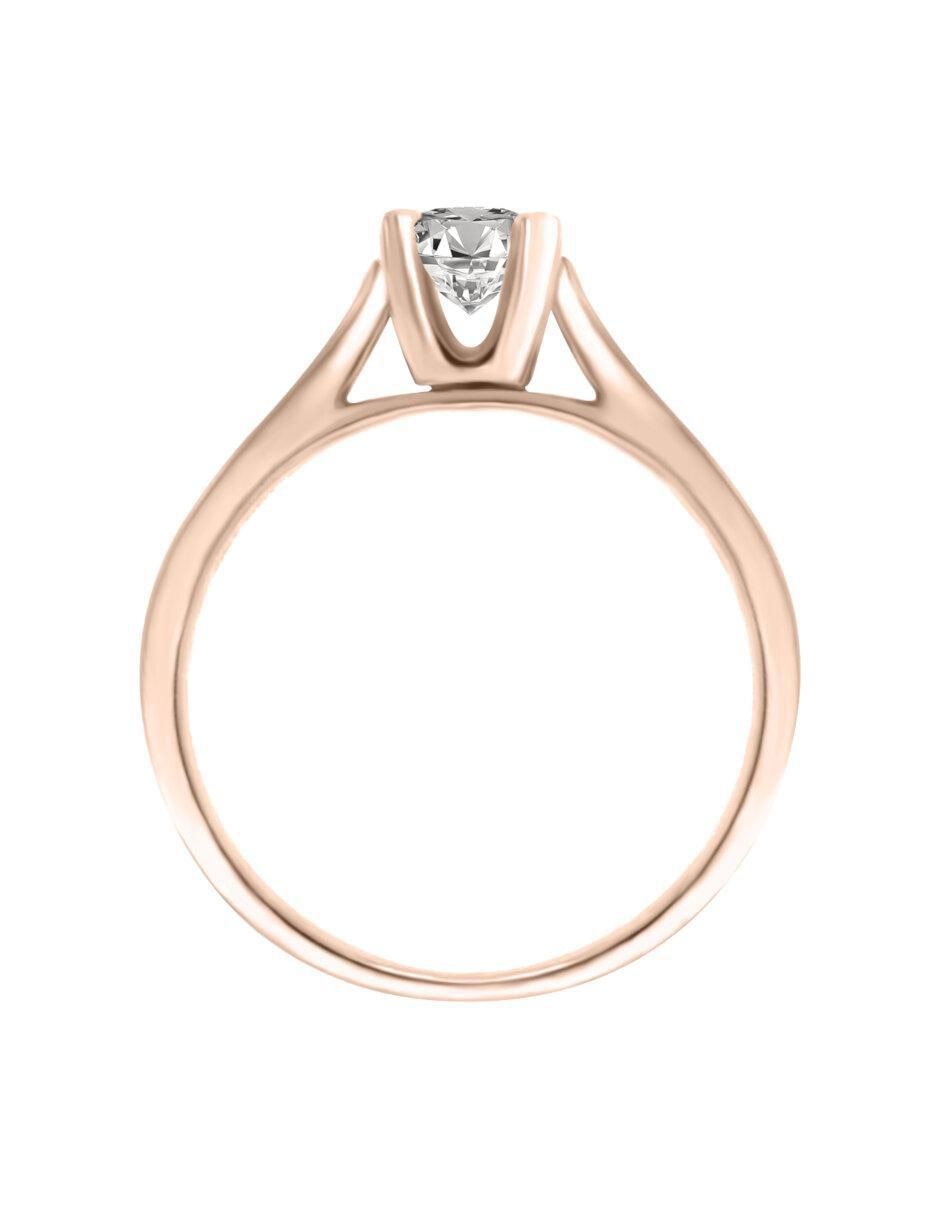 Anillo de compromiso 14 k Lisandra diamante 3