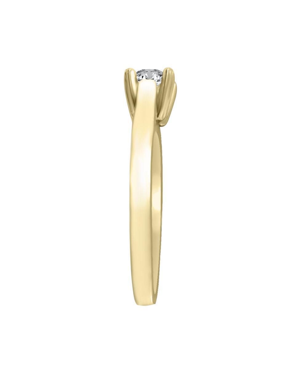 Anillo de compromiso "de" oro 14 k klamore lisandra diamante