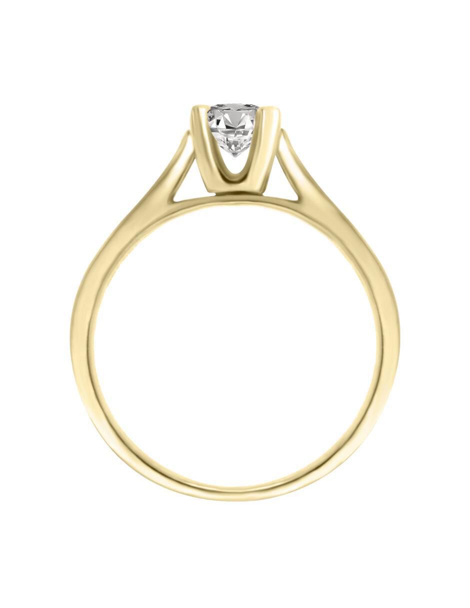 Anillo de compromiso "de" oro 14 k klamore lisandra diamante