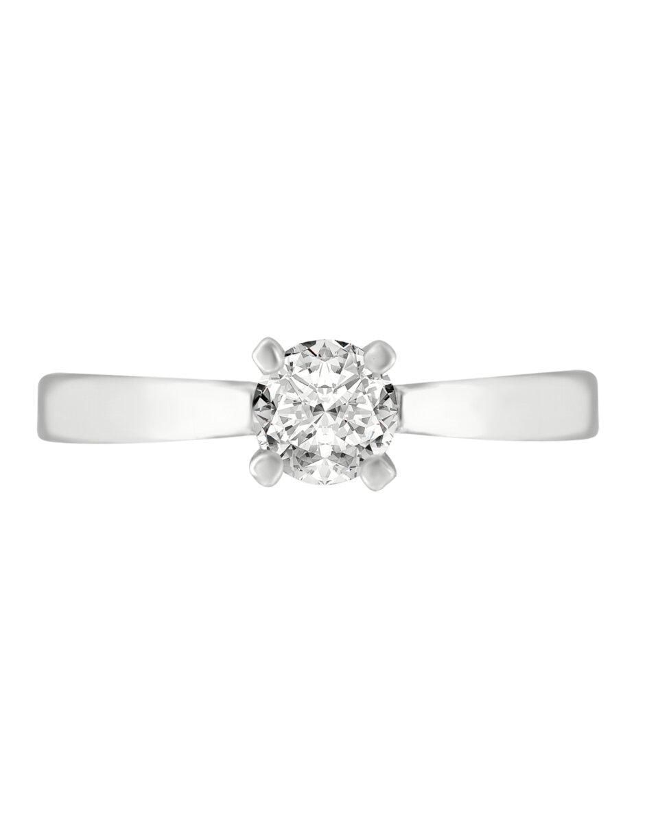 Anillo de compromiso de oro 14 k Lisandra diamante