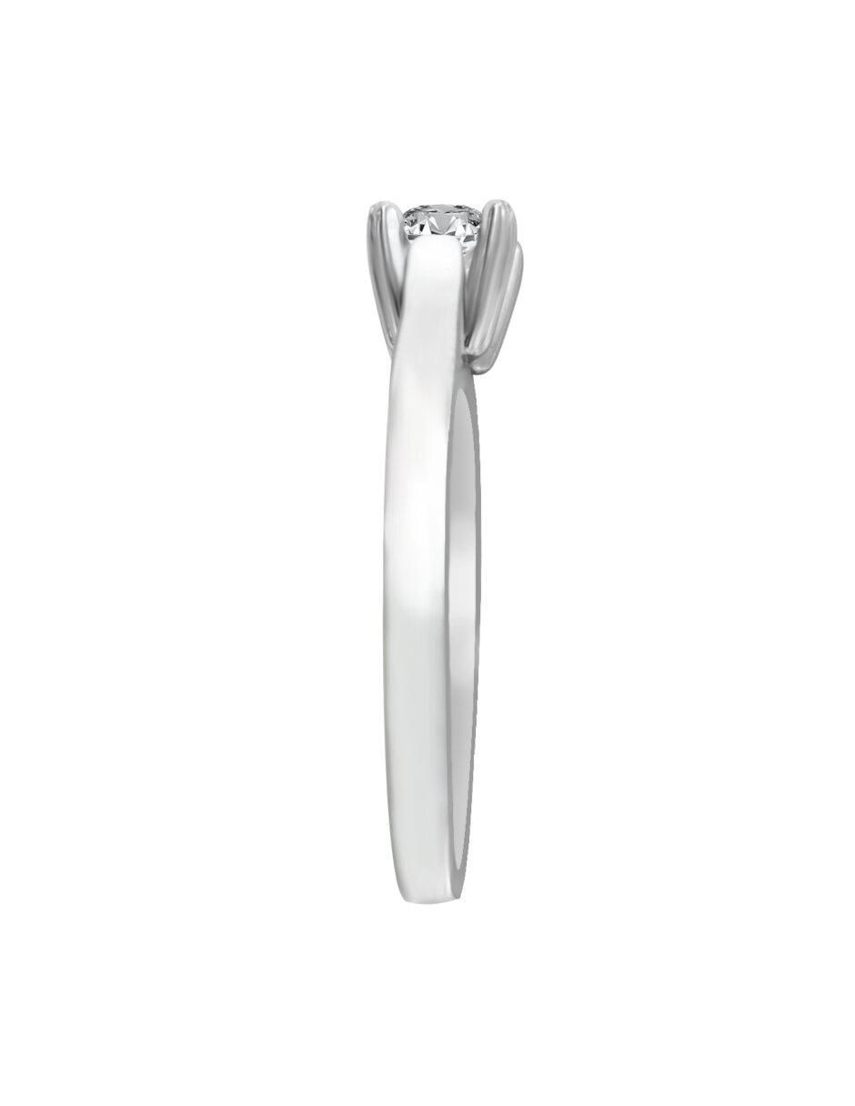 Anillo de compromiso de oro 14 k Lisandra diamante 2