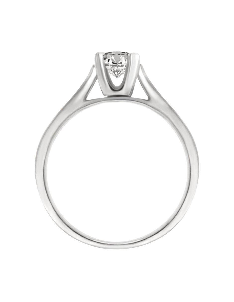 Anillo de compromiso de oro 14 k Lisandra diamante 3