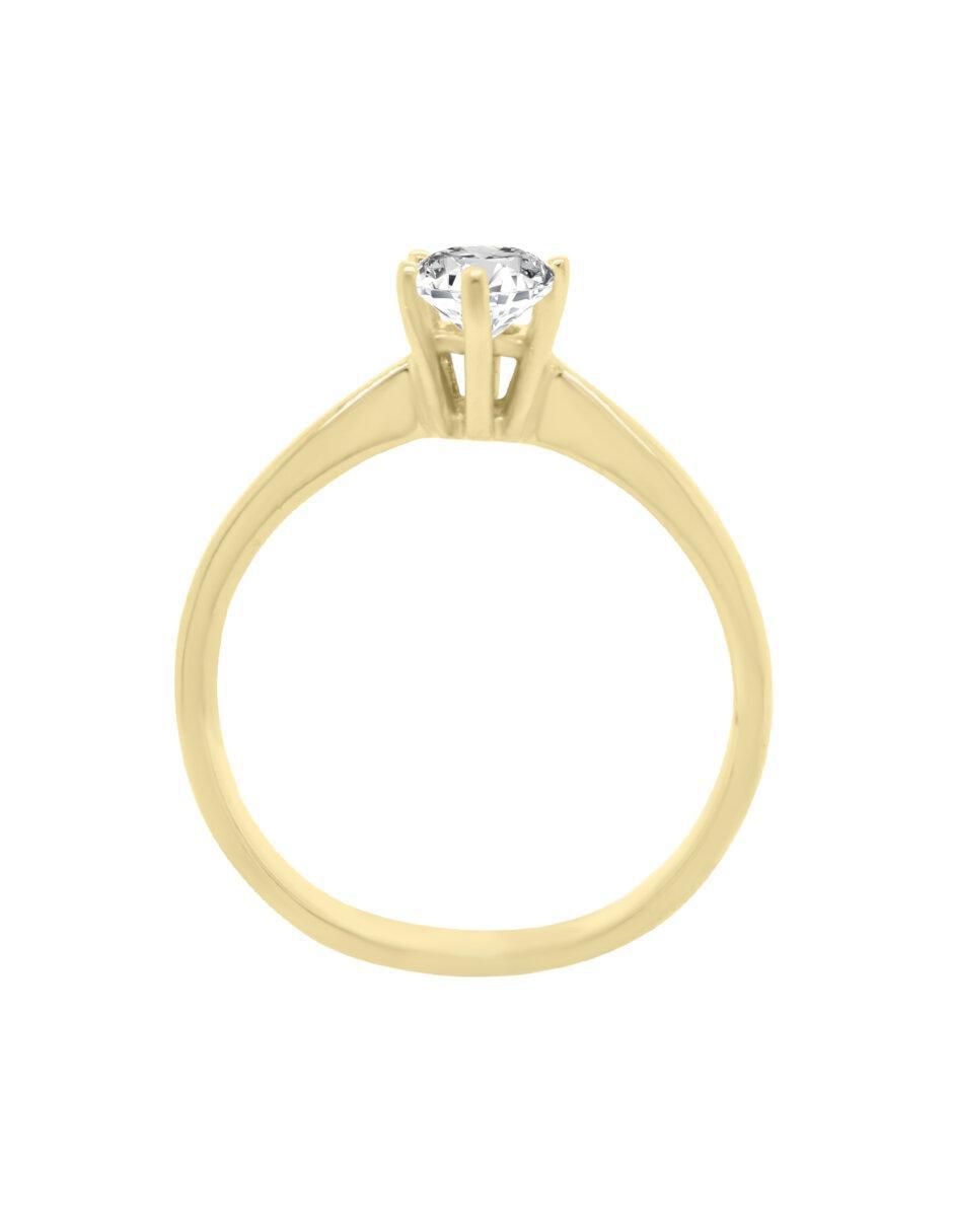 Anillo de compromiso "de" oro 14 k klamore kara diamante