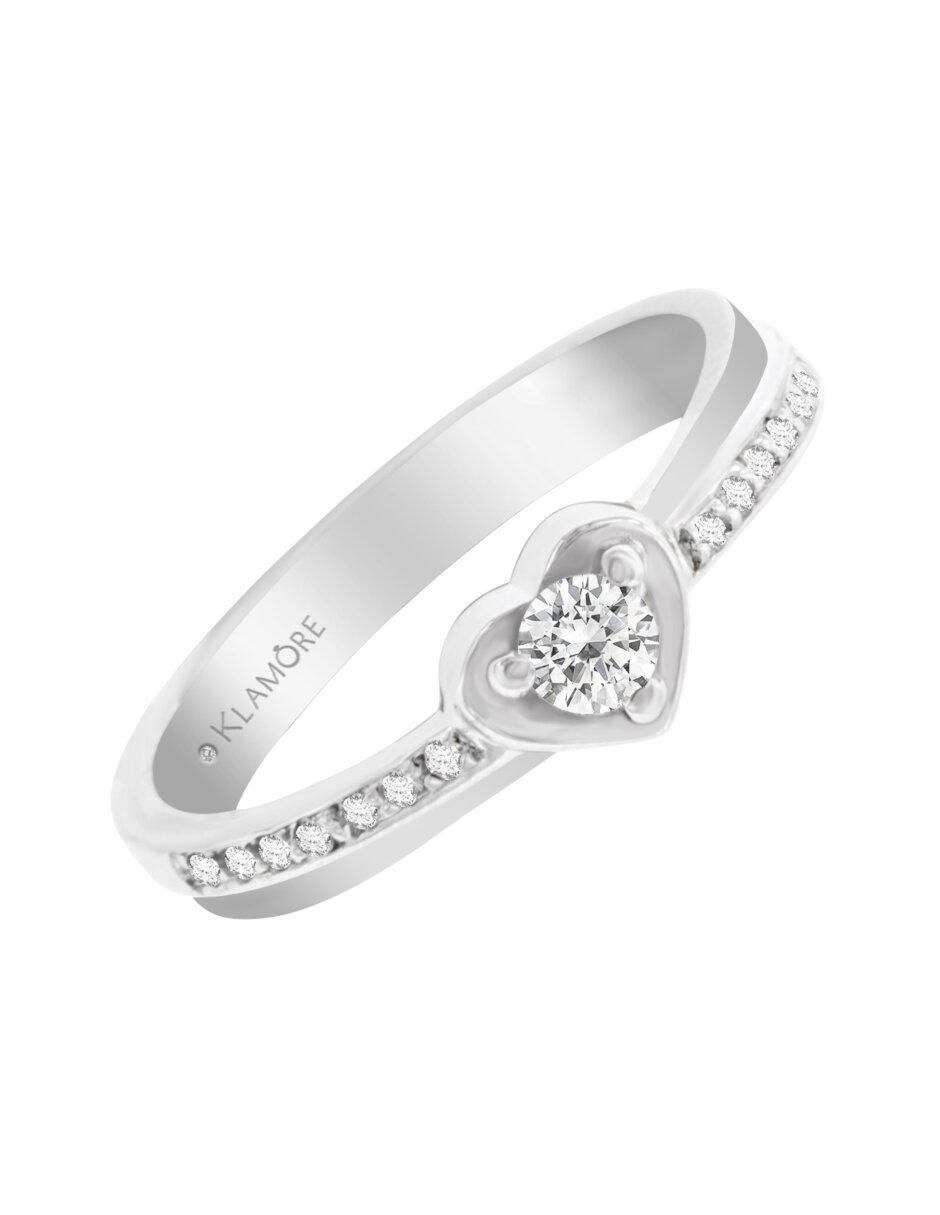 Anillo de compromiso de oro 14 k Olimpia diamante 3