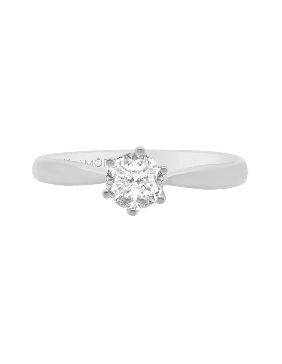 Anillo de compromiso de oro 14 k Kara diamante Anillo de compromiso de oro 14 k Kara diamante