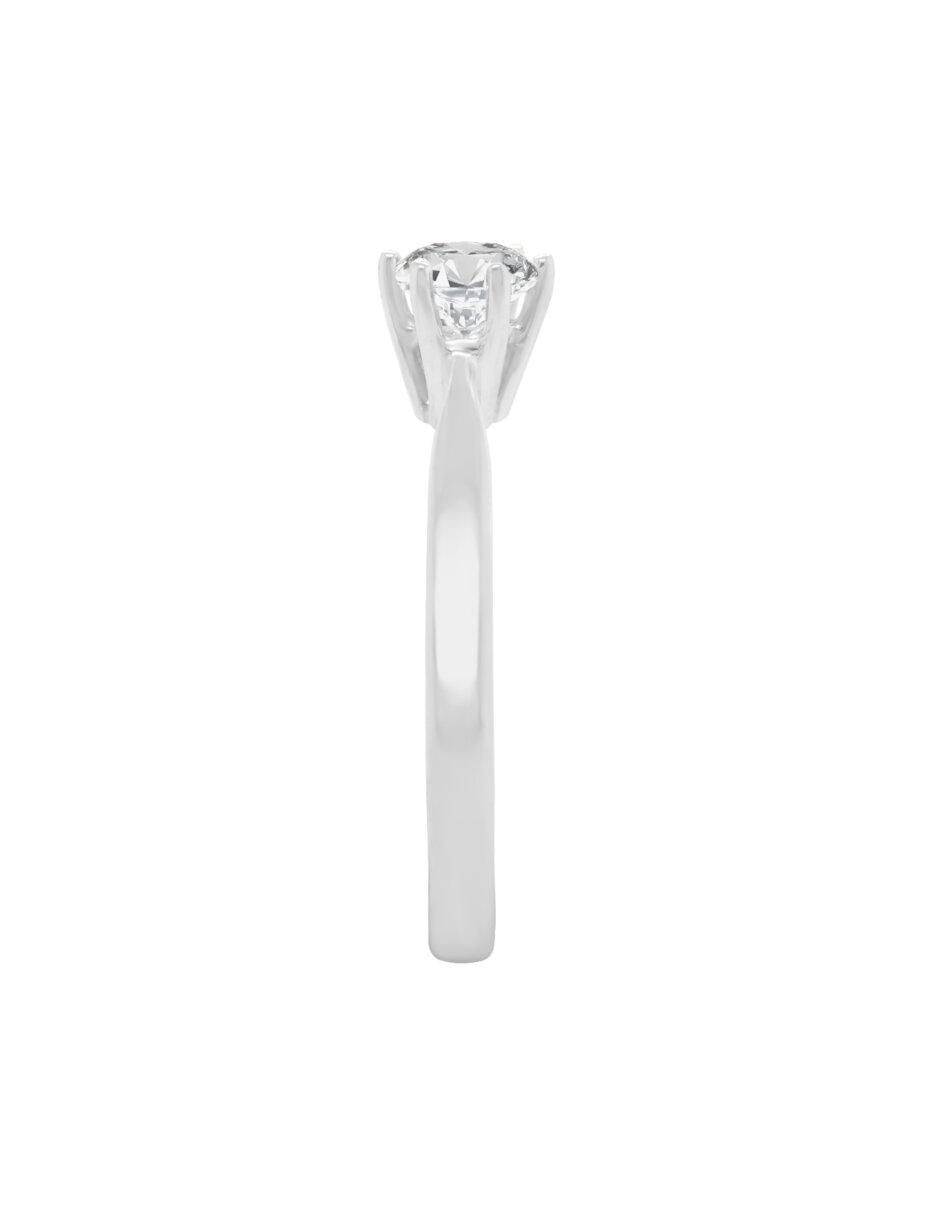 Anillo de compromiso de oro 14 k Kara diamante 2