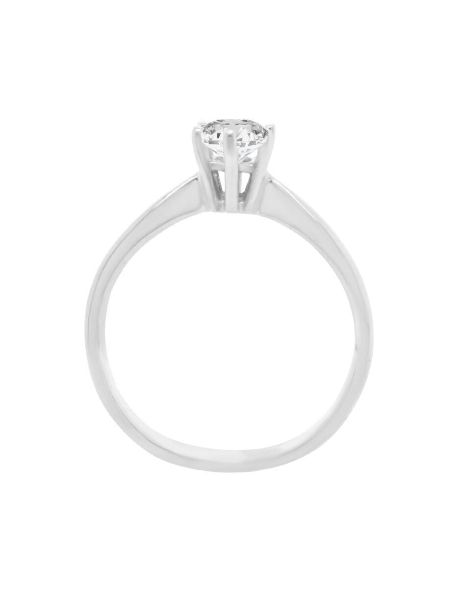 Anillo de compromiso de oro 14 k Kara diamante 3