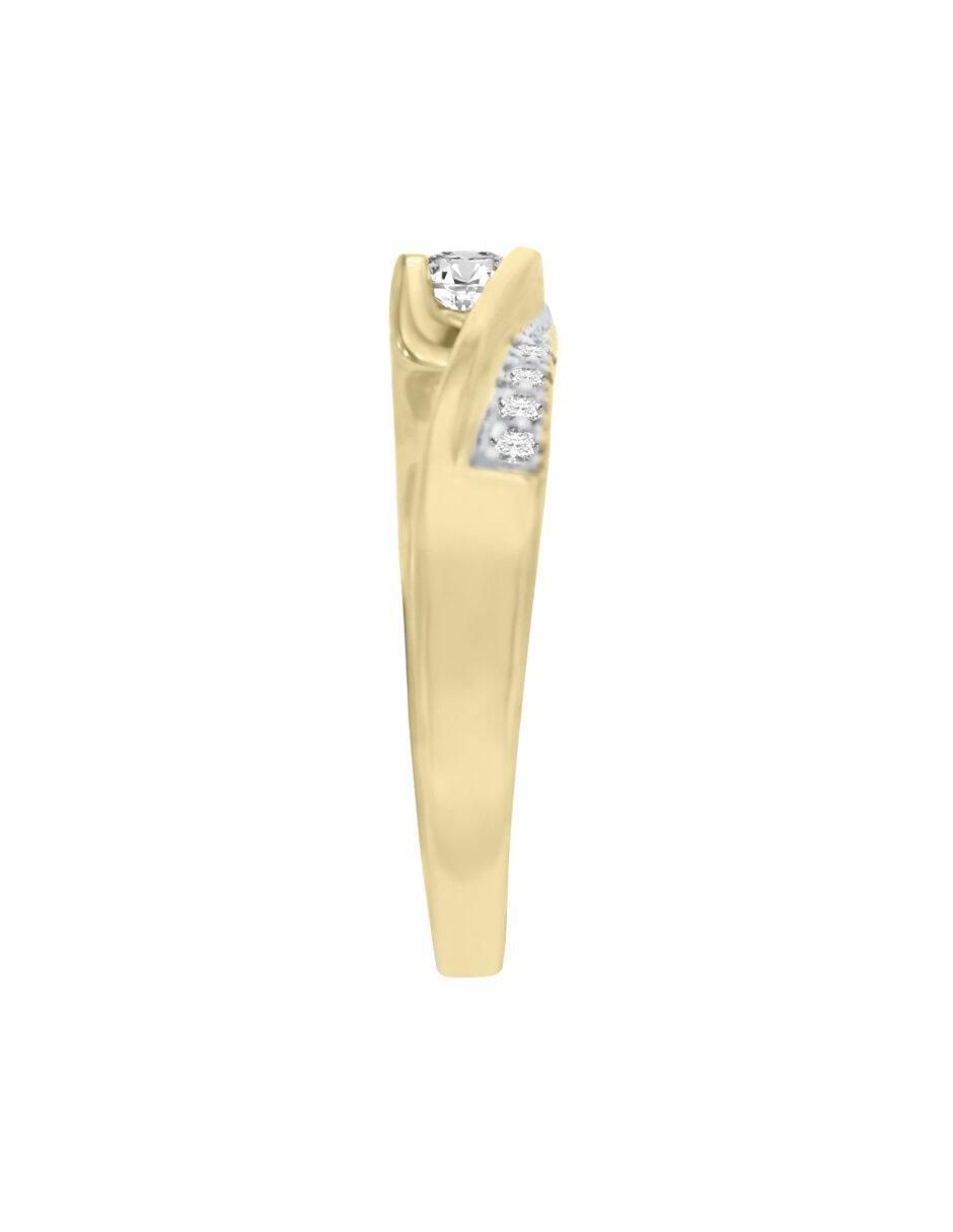 Anillo de compromiso "de" oro 14 k klamore marggie diamante