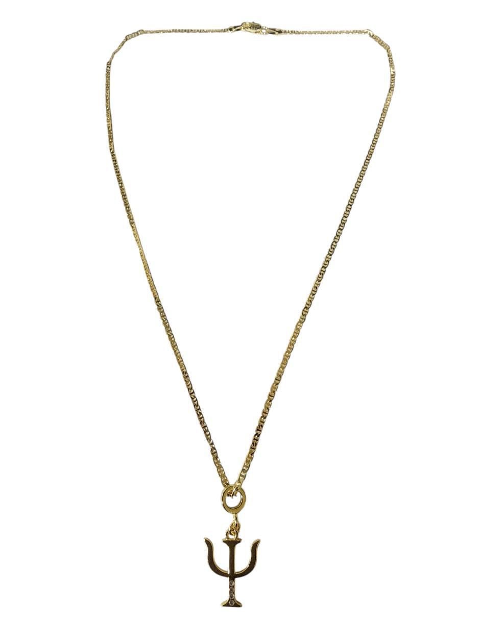 Collar con dije Psicologia de oro laminado 14 K 5