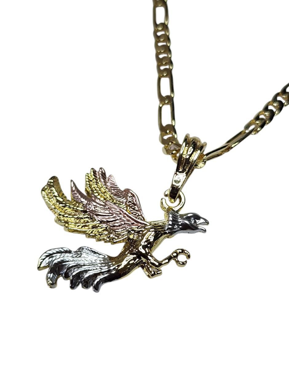 Collar con dije de gallo Peles de oro laminado 14 K 3