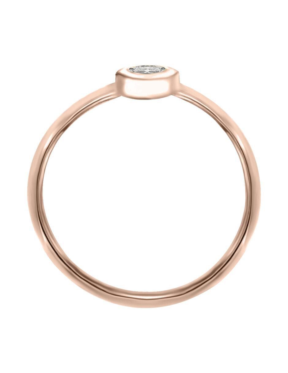 Anillo de compromiso de oro 14 k Venus diamante 5