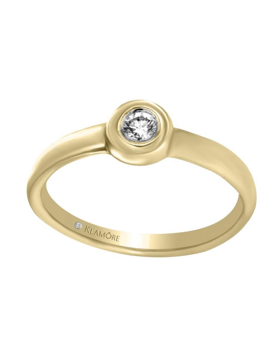 Anillo de compromiso de oro 14 k Venus diamante