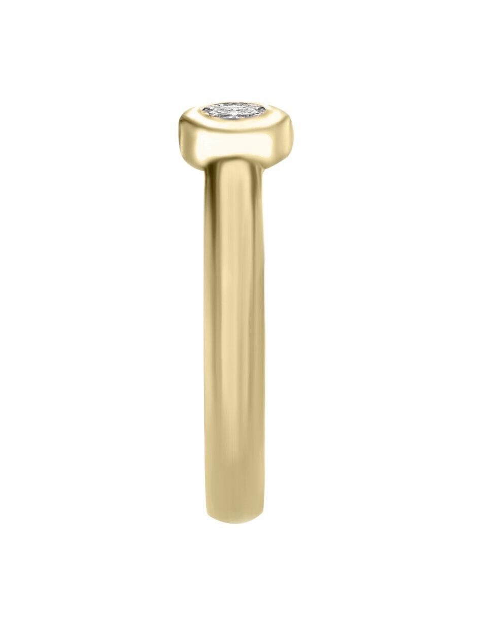 Anillo de compromiso "de" oro 14 k klamore venus diamante