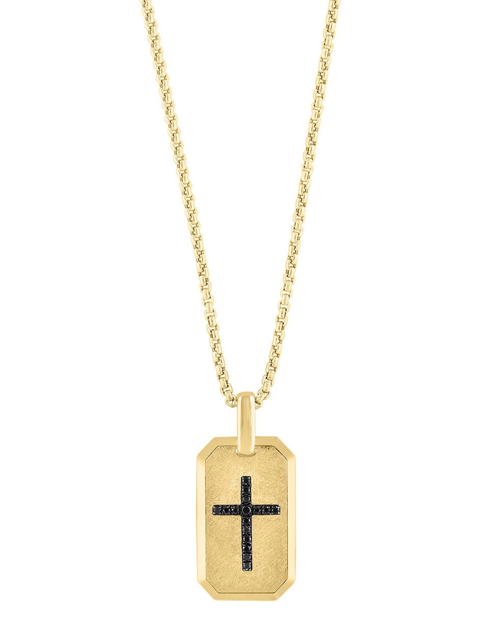 Collar con dije de oro amarillo 14 K