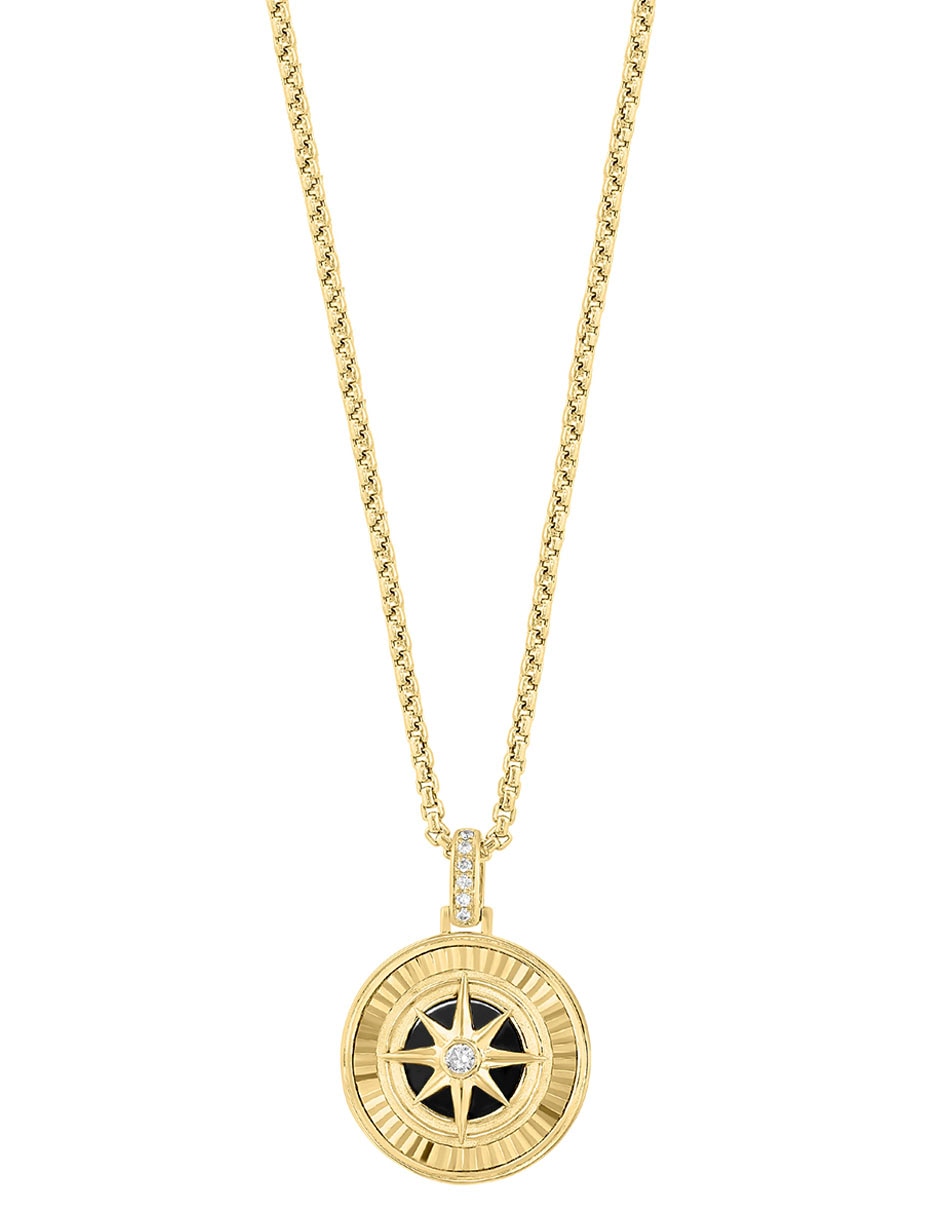 Collar con dije de oro amarillo 14 K