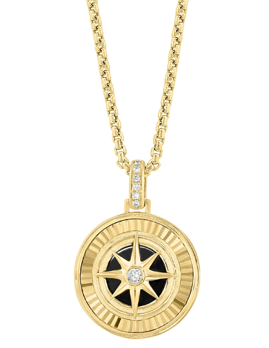 Collar con dije de oro amarillo 14 K 2