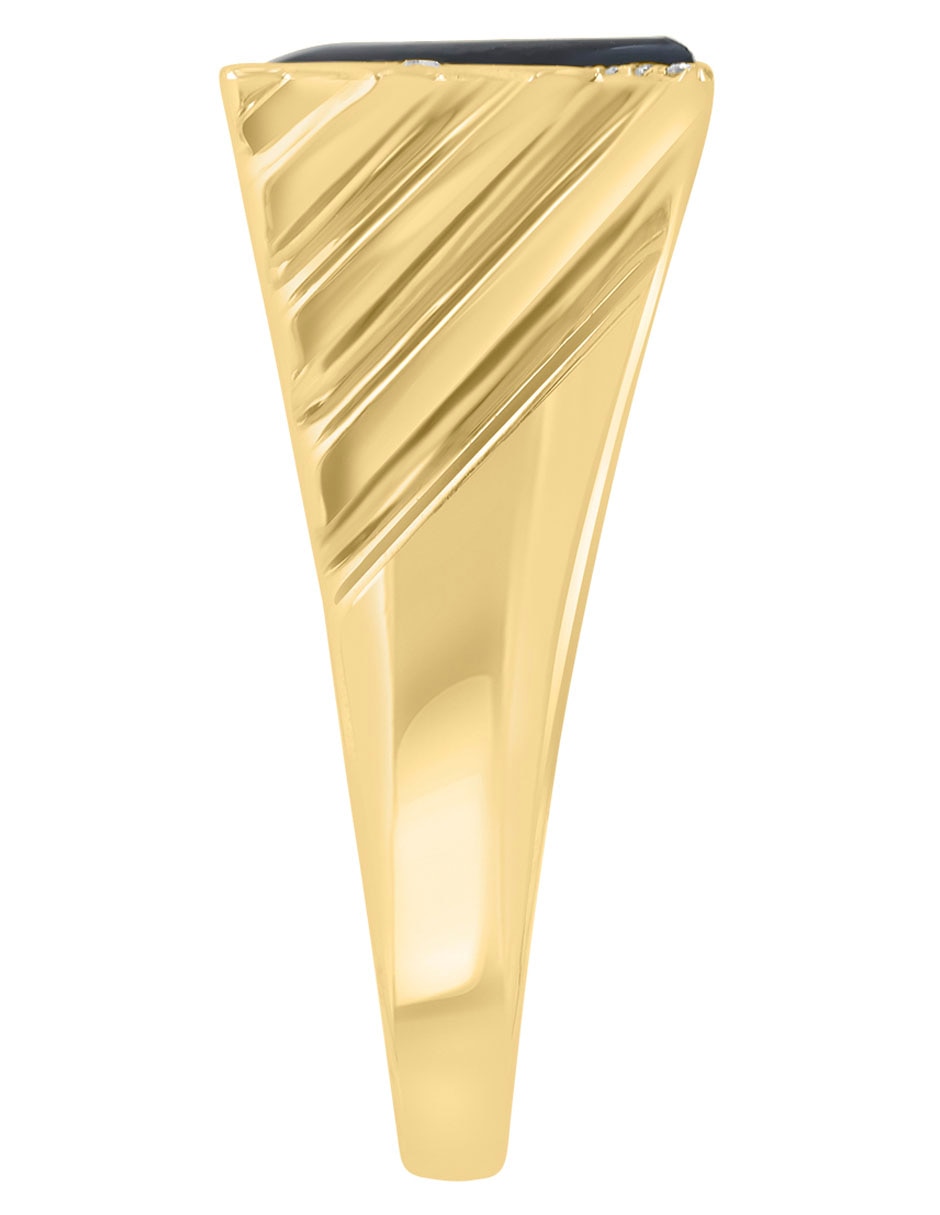 Anillo 14 k de oro diamante pavé 3