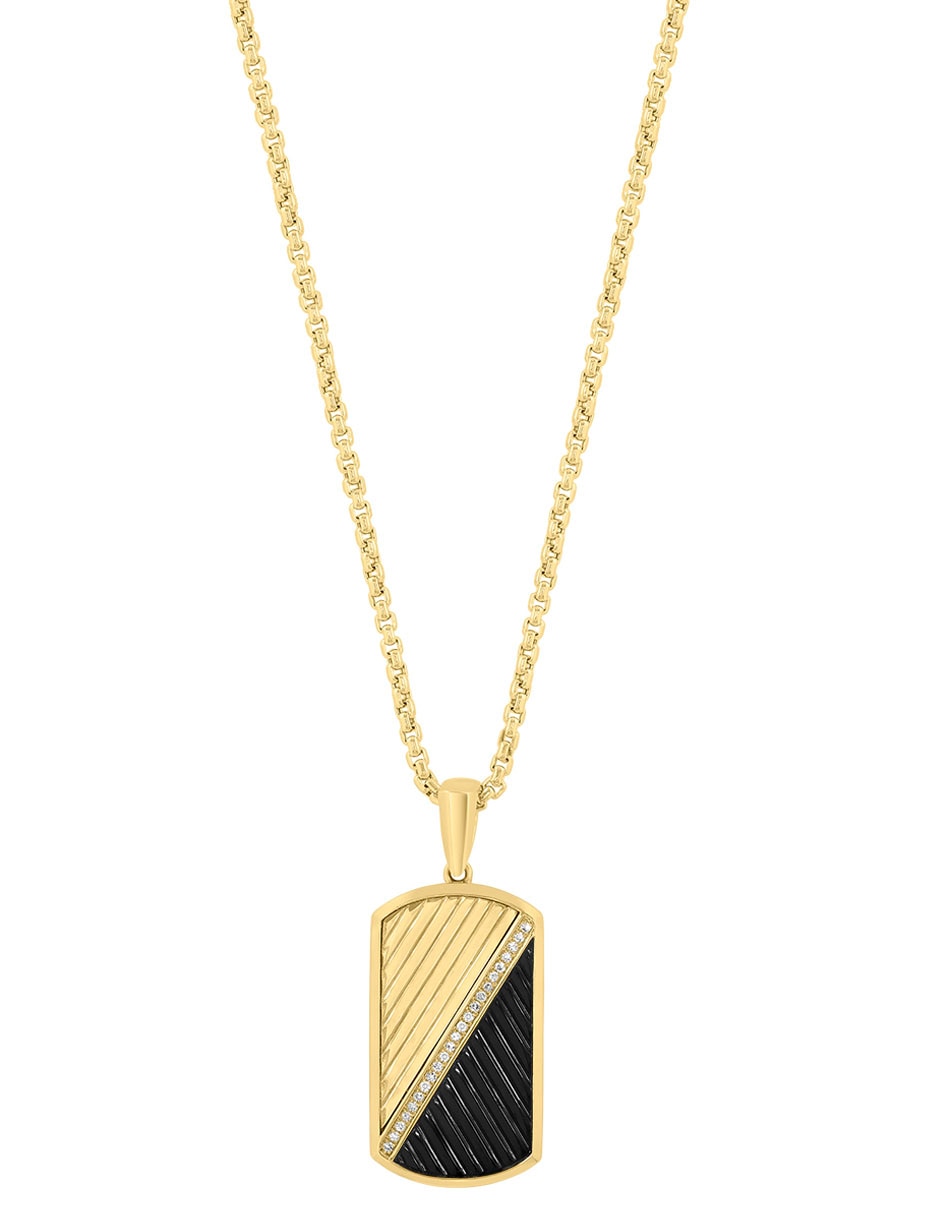 Collar con dije de oro amarillo 14 K