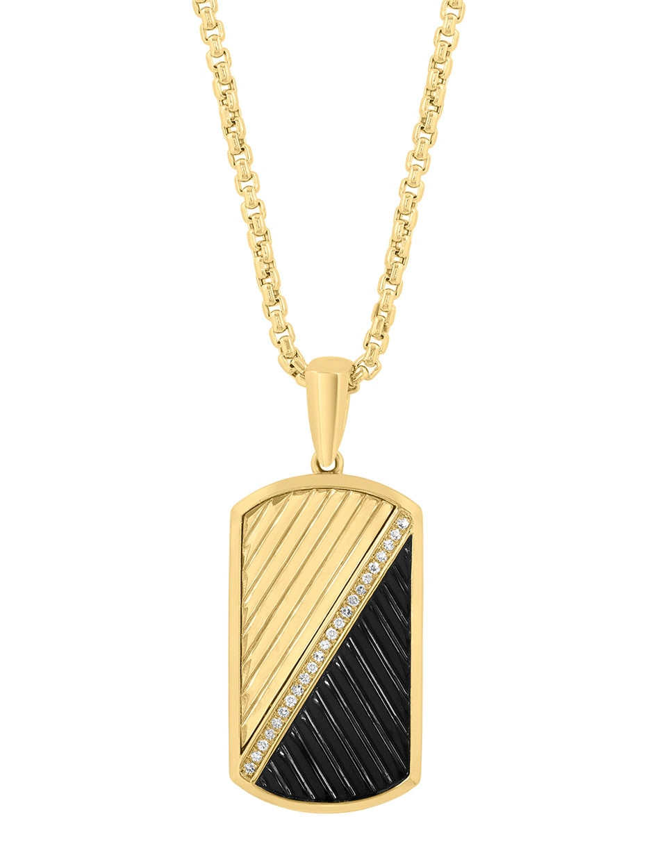 Collar con dije de oro amarillo 14 K 2