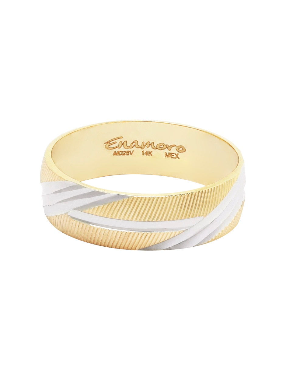 Argolla de oro amarillo 14 k