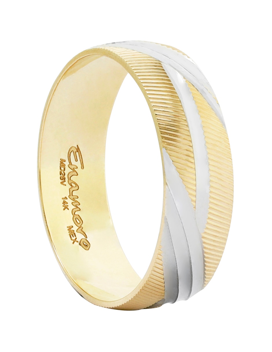 Argolla de oro amarillo 14 k 3