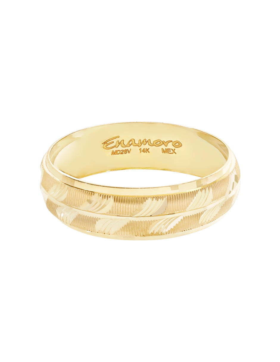 Argolla de oro amarillo 14 k