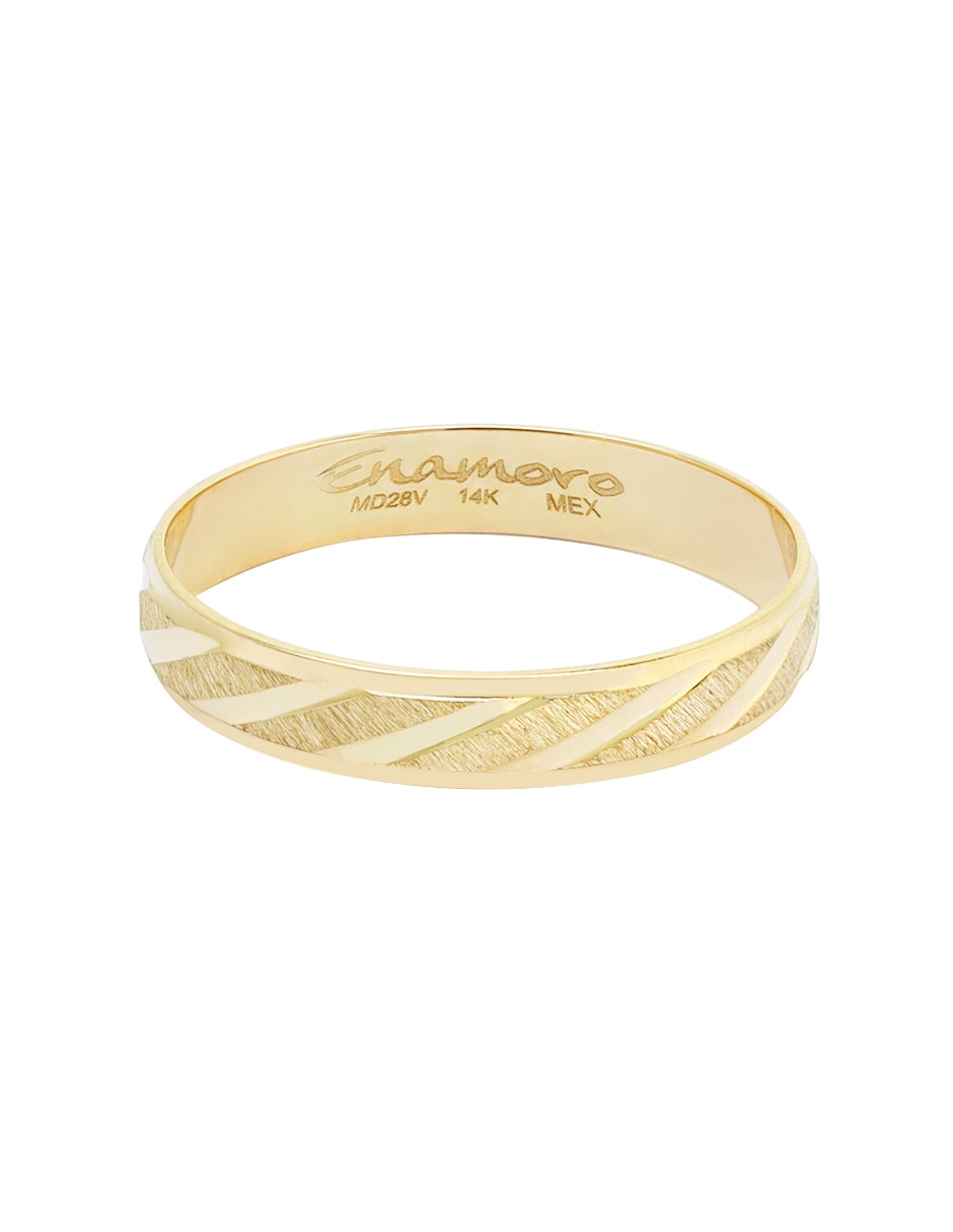 Argolla de oro amarillo 14 k