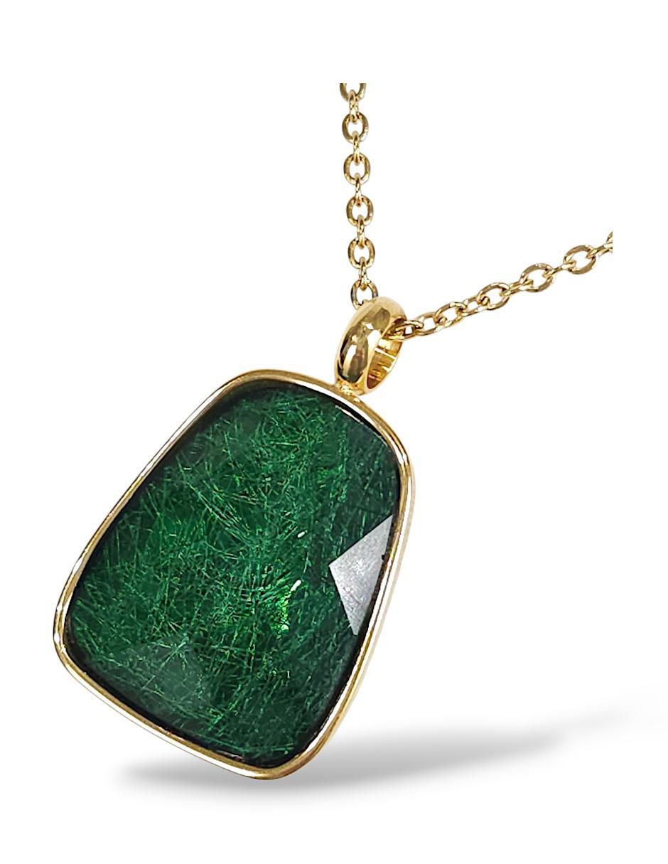 Collar, pulsera, anillo y aretes cristal 4