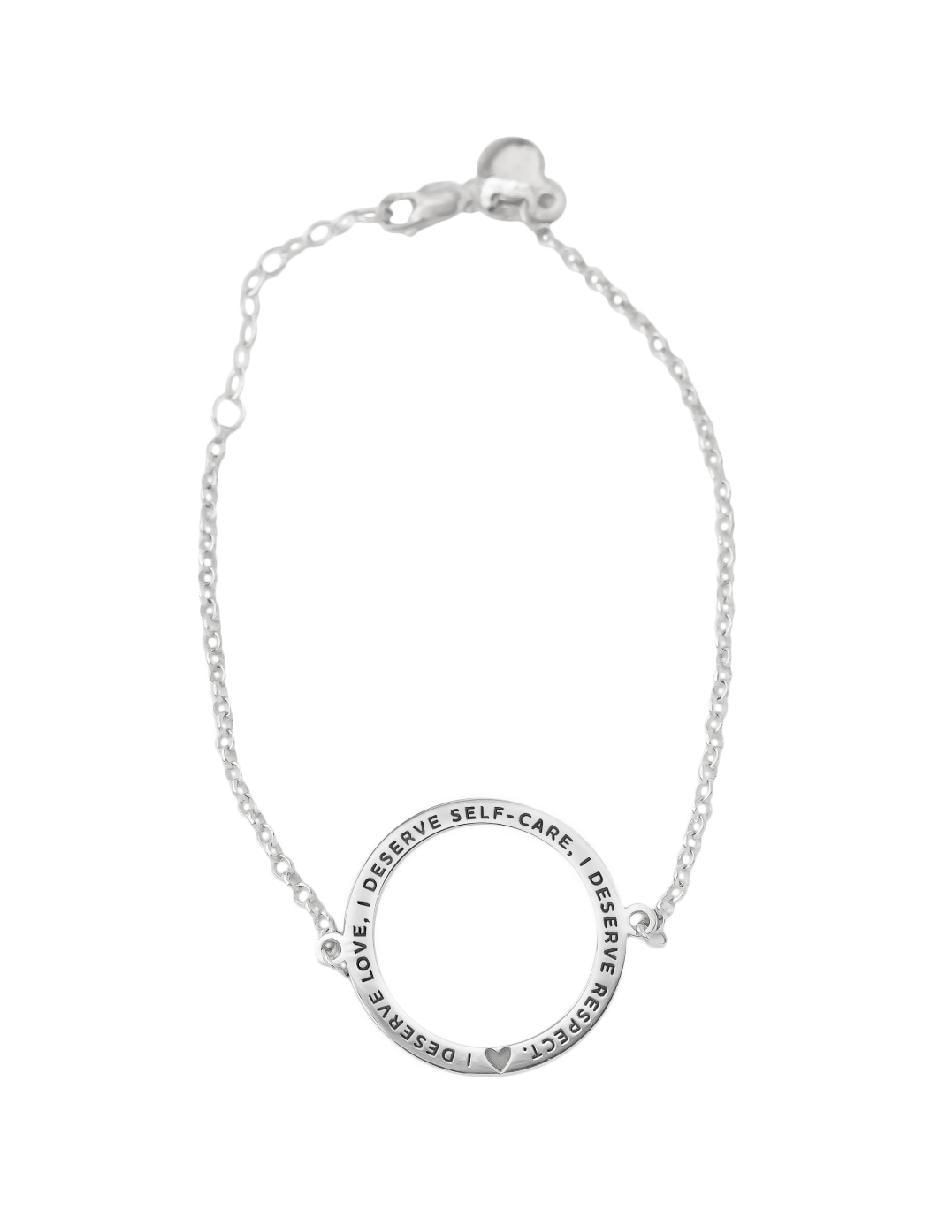 Pulsera de plata P 925 Empowerment & Self-love con acabado brillante