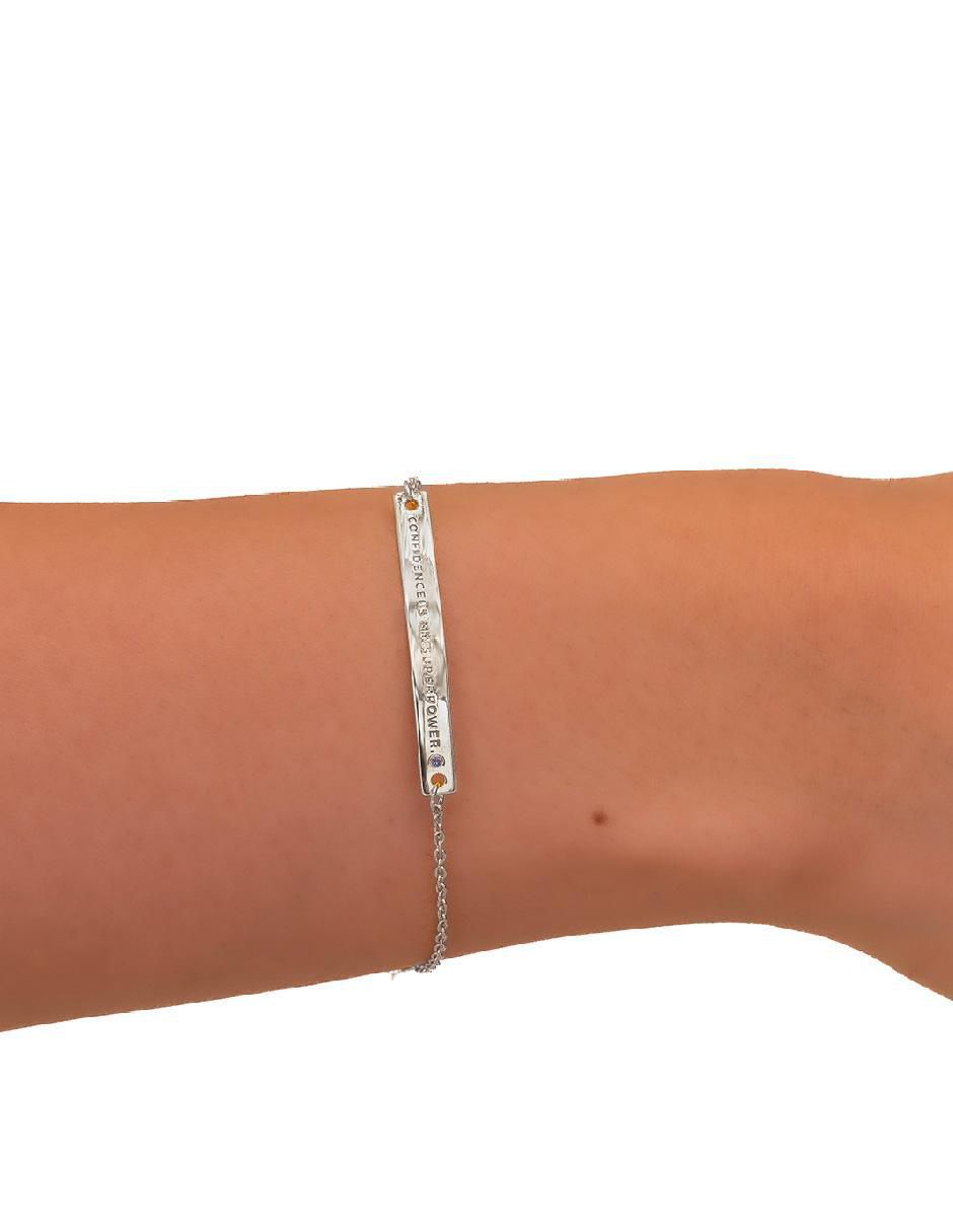 Pulsera teresa díaz joyería mexicana "de" plata p 925 empowerment & self-love "con acabado"