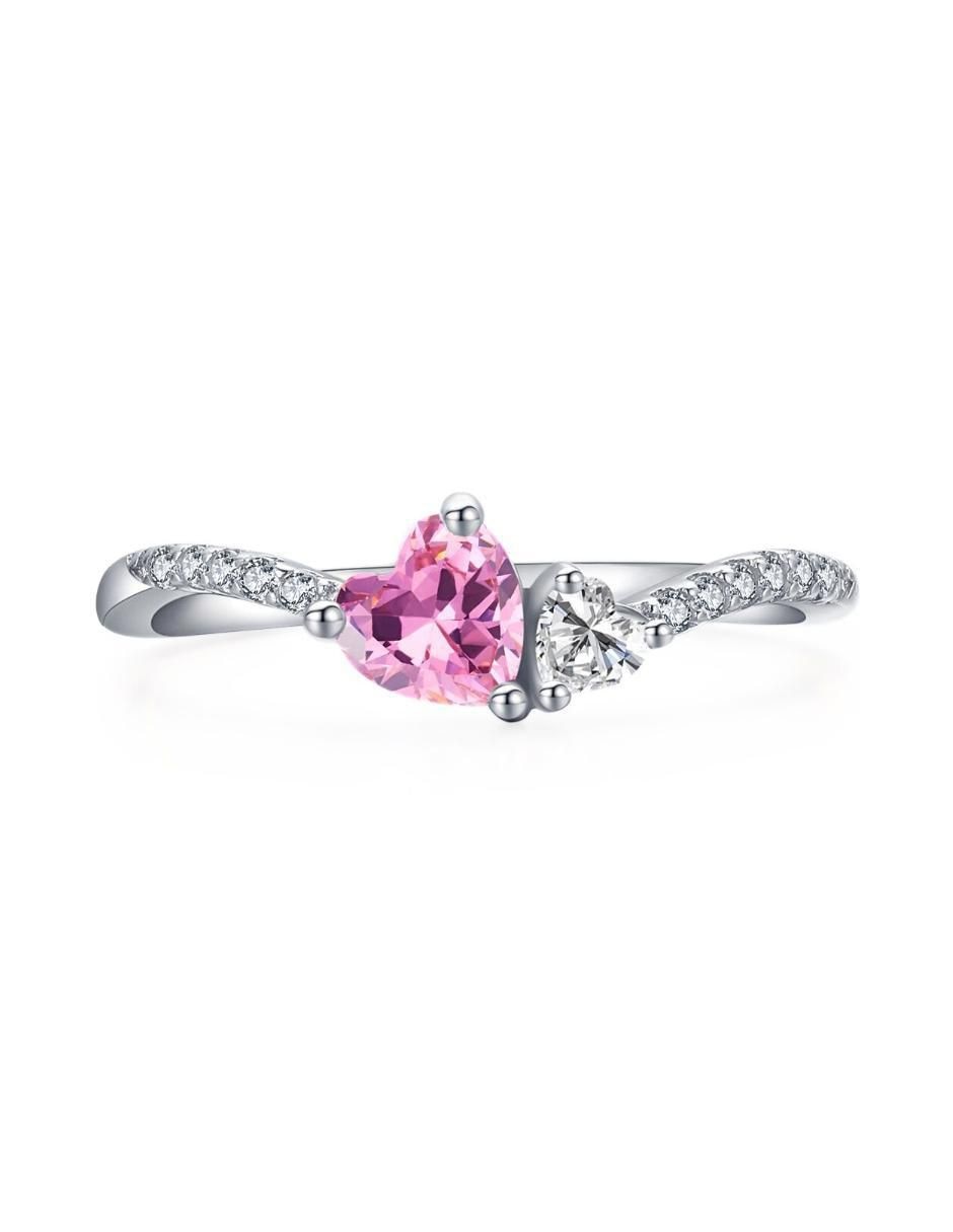 Anillo de corazón Infinity of Love P 925 de plata zirconia cúbica brillante 3