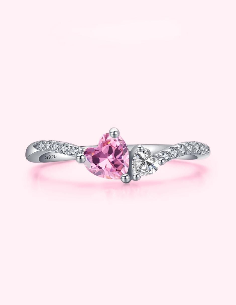 Anillo de corazón Infinity of Love P 925 de plata zirconia cúbica brillante 4