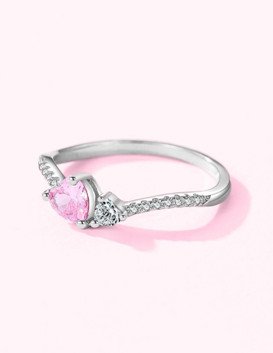 Anillo de corazón Infinity of Love P 925 de plata zirconia cúbica brillante 5