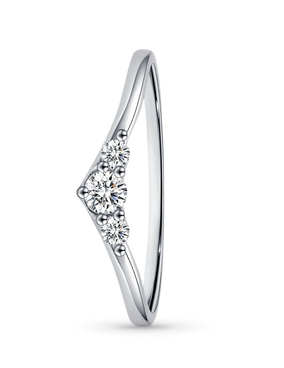 Anillo Infinity of Love P 925 de plata moissanita brillante 2