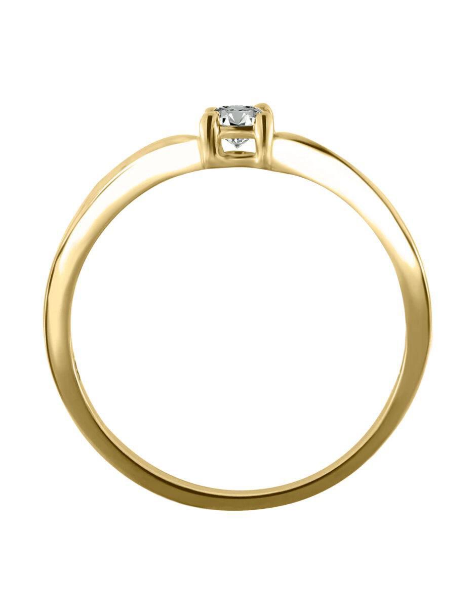 Solitario "de" oro 14 k klamore esther diamante