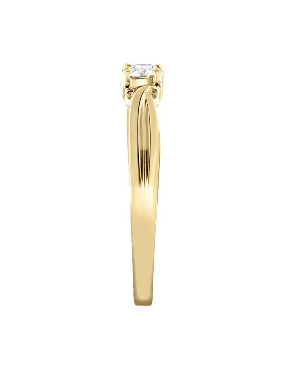 Solitario "de" oro 14 k klamore esther diamante