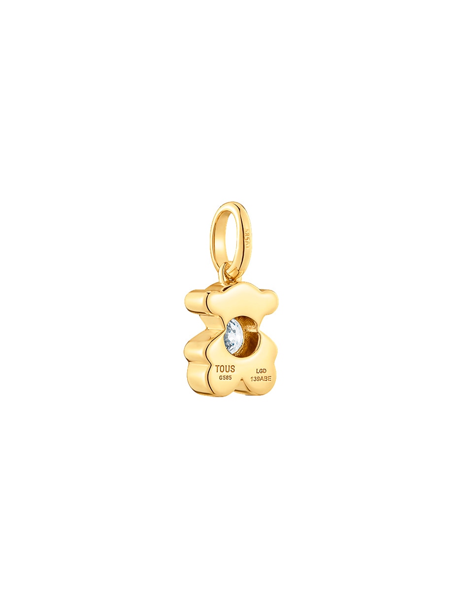 Dije de oso lili motives lgd de oro amarillo 14 K diamante 3