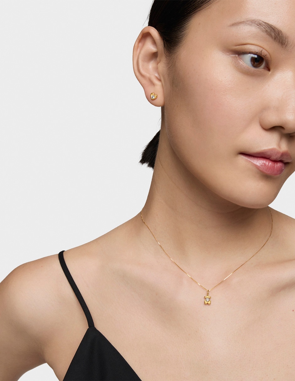 Dije de oso lili motives lgd de oro amarillo 14 K diamante 4