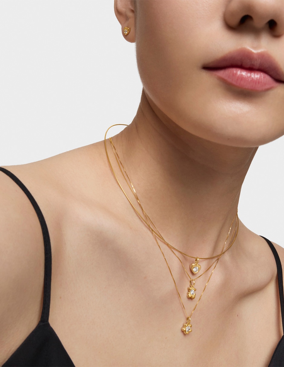 Dije de oso lili motives lgd de oro amarillo 14 K diamante 5