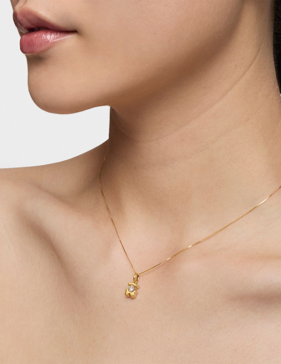 Dije de oso lili motives lgd de oro amarillo 14 K diamante 6