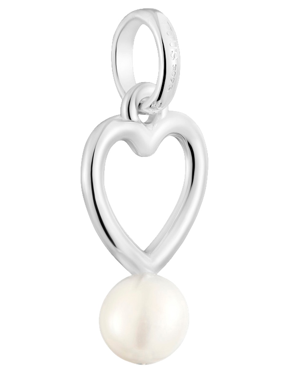 Dije de corazón new silueta de plata P 925 perla 3
