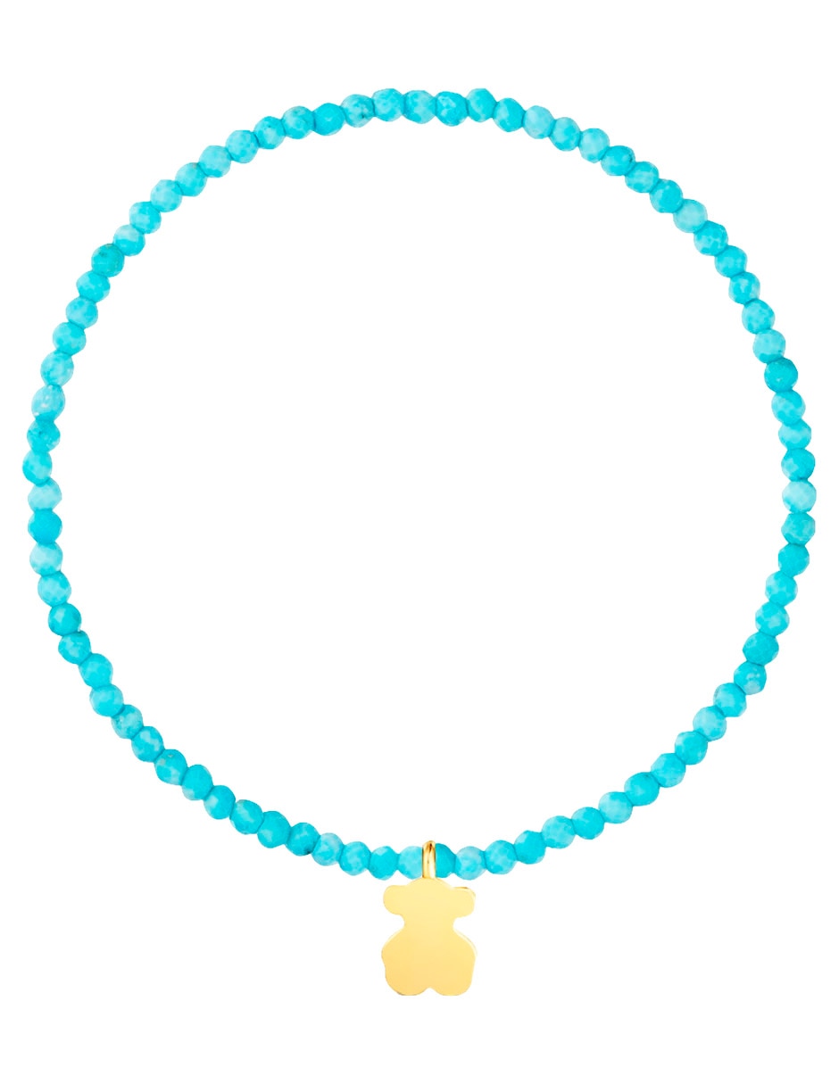 Pulsera de plata P 925 Tous motivos con acabado baño de oro